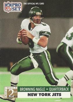 Browning Nagle New York Jets 1991 Pro set NFL #763